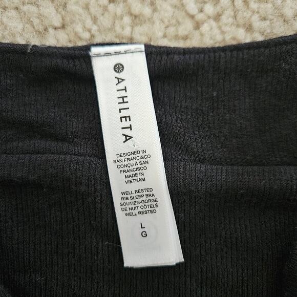 Athleta Well Rested Rib Sleep Bra Large - Picture 4 of 4